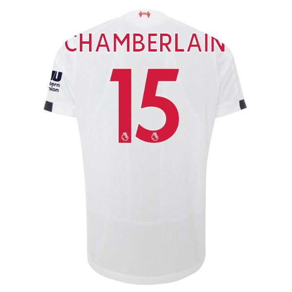 Camiseta Liverpool NO.15 Chamberlain 2ª 2019-2020 Blanco